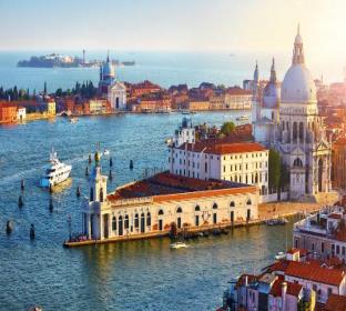 venice italy top view at cathedral