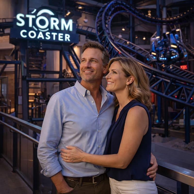 the storm coaster dubai couple