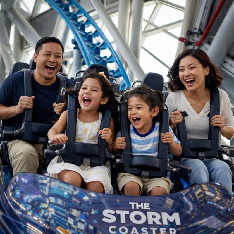 the storm coaster dubai kids