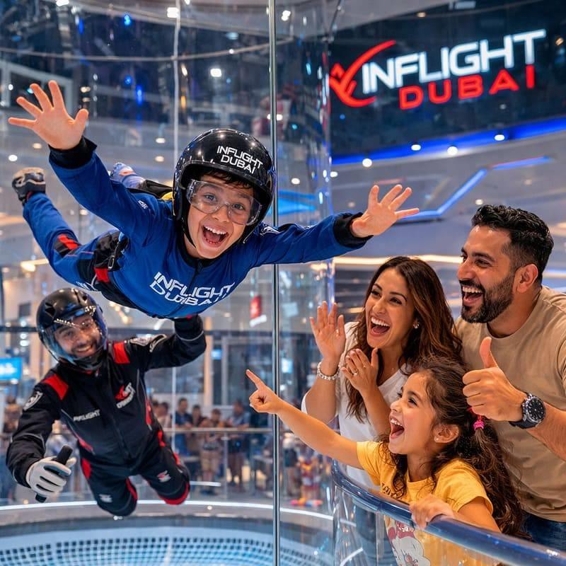inflight dubai indoor skydiving dubai kids