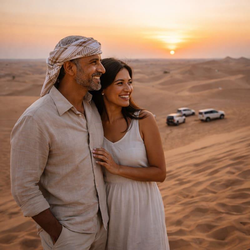 lahbab dubai desert safari dubai couple