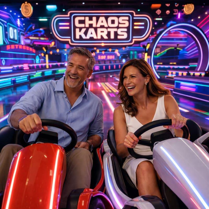 chaos karts dubai couple