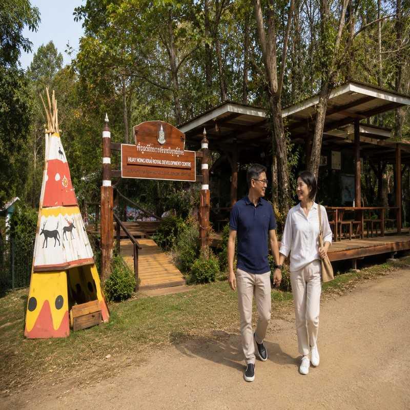 huay hong khrai royal centre chiang mai couple