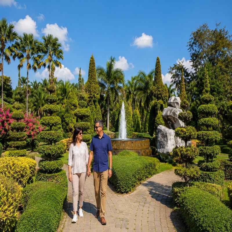 tweechol botanical garden chiang mai couple