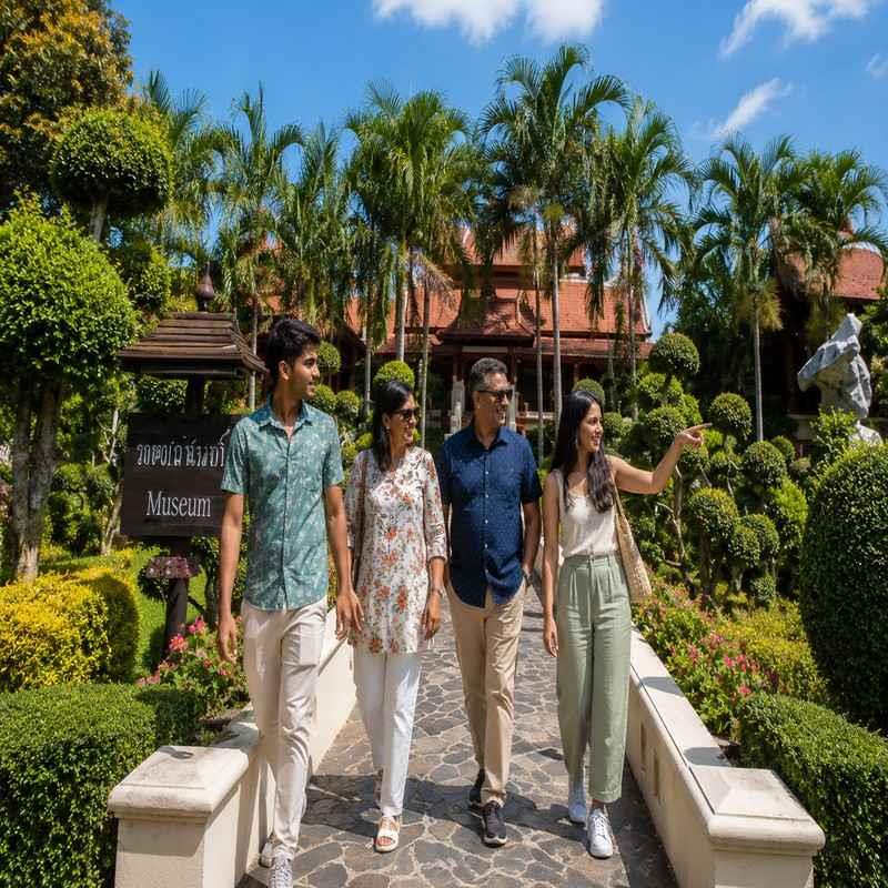 tweechol botanical garden chiang mai family