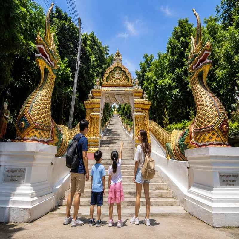 wat phra that doi saket chiang mai kid