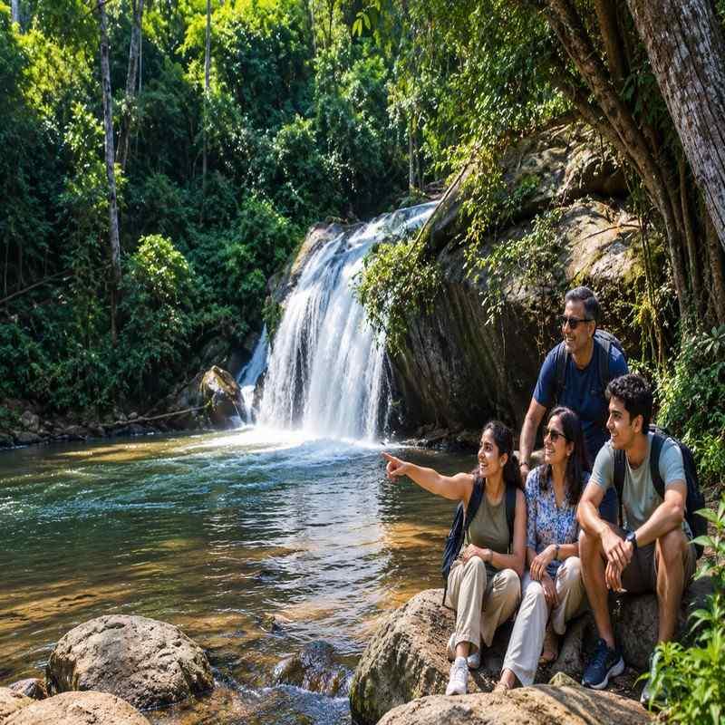mae sa waterfall chiang mai family