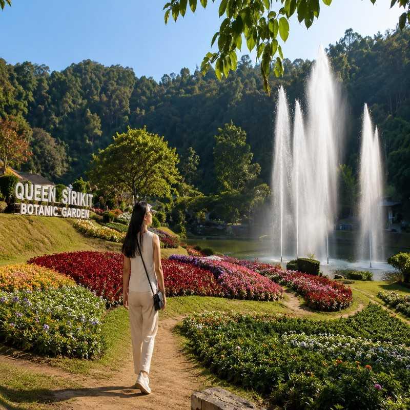 queen sirikit botanic garden chiang mai solo