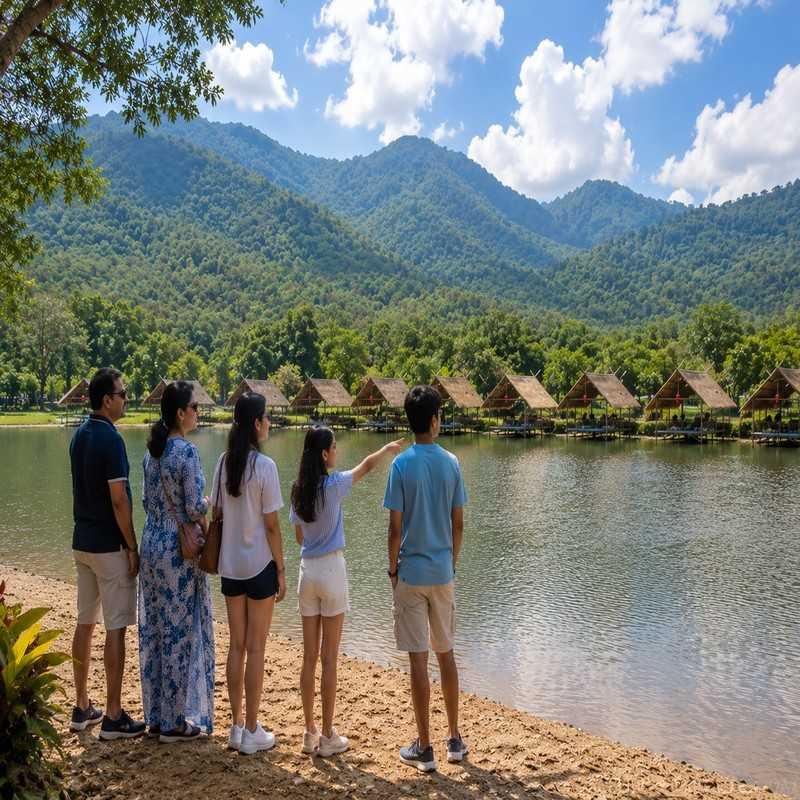 huay tung tao lake chiang mai family