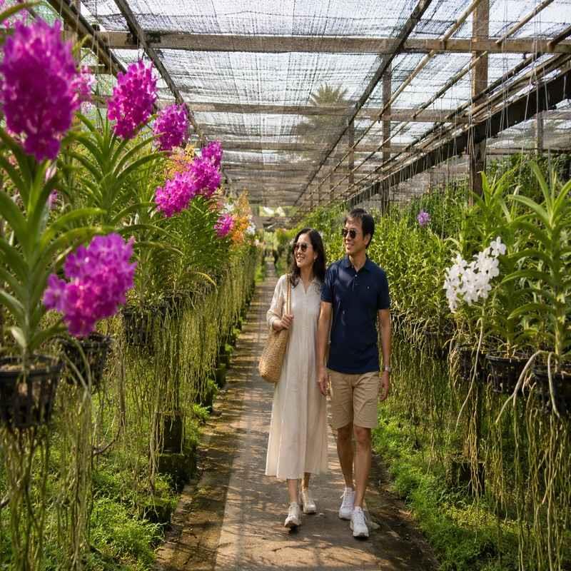 sai nam phung orchid farm chiang mai couple