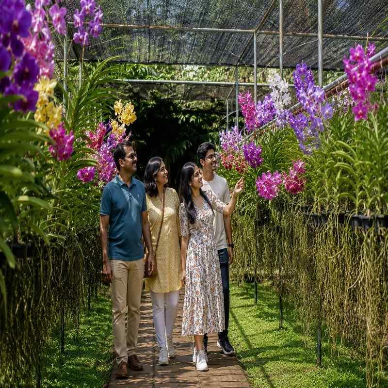 sai nam phung orchid farm chiang mai family