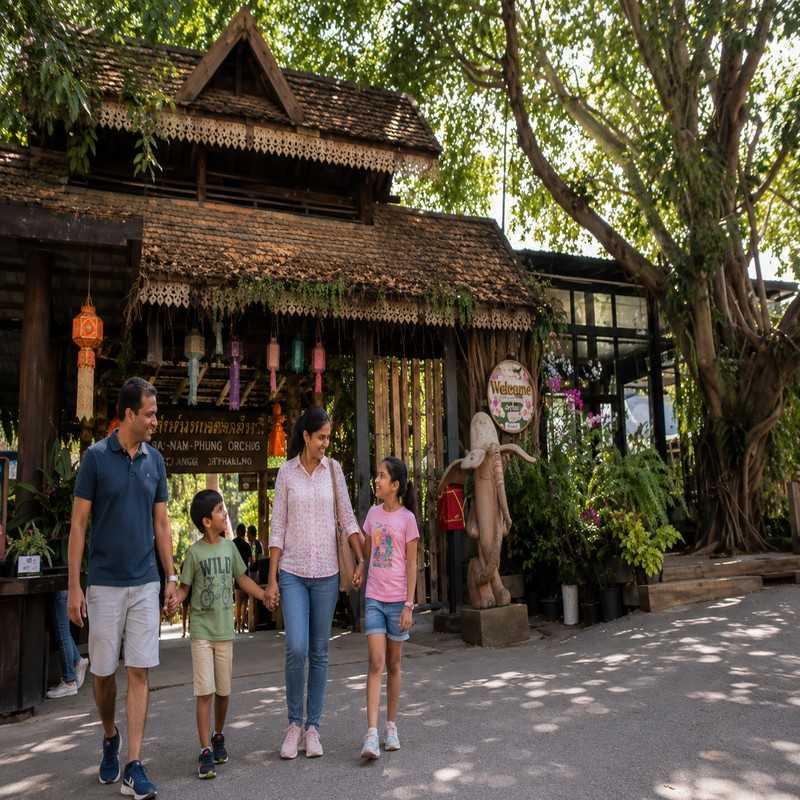 sai nam phung orchid farm chiang mai kid