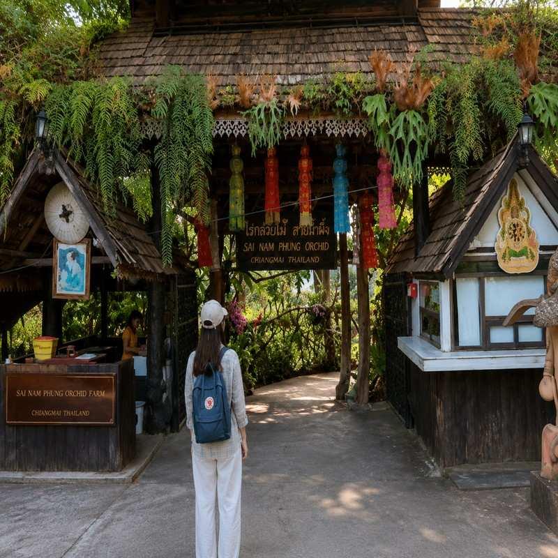 sai nam phung orchid farm chiang mai solo