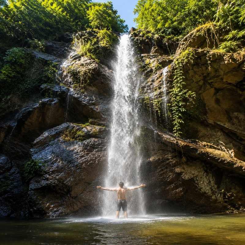 mok fa waterfall chiang mai solo