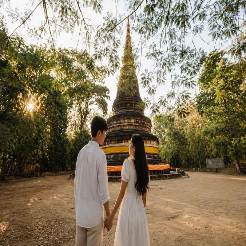 wat umong suan phutthatham chiang mai honeymoon