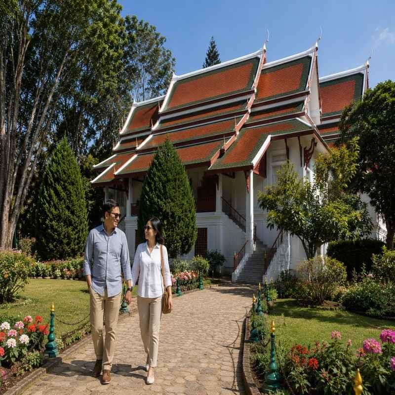 bhubing palace chiang mai couple