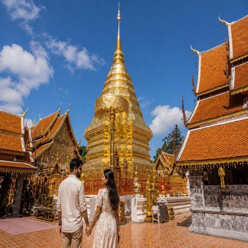 wat phra that doi suthep chiang mai honeymoon