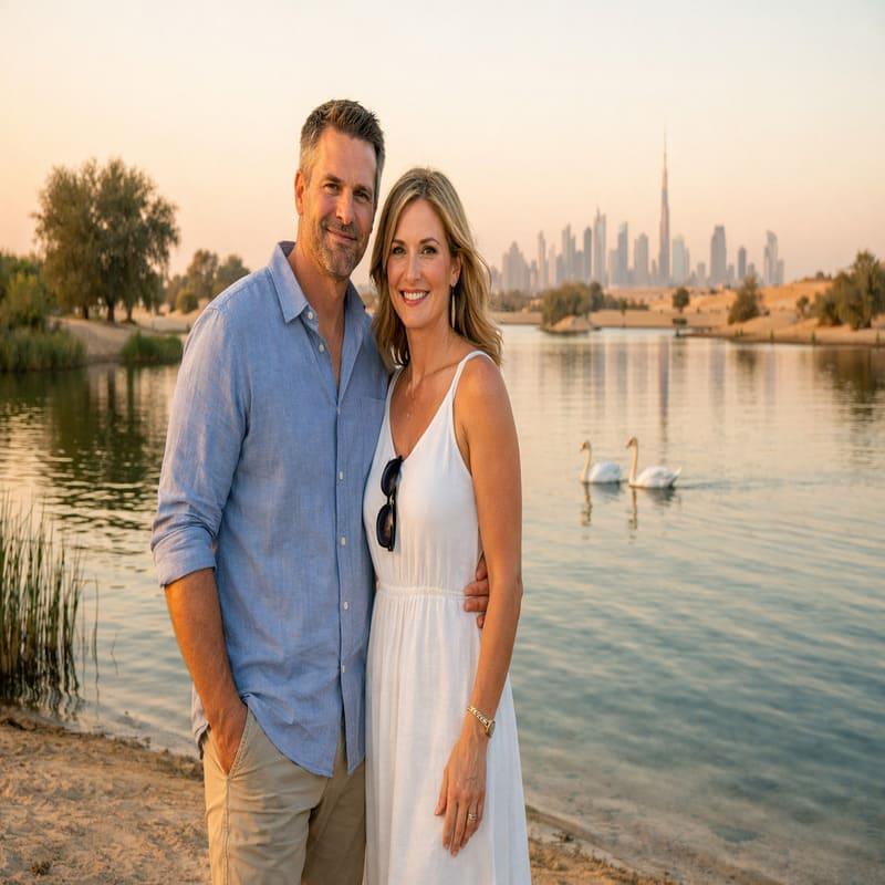 al qudra lake dubai couple