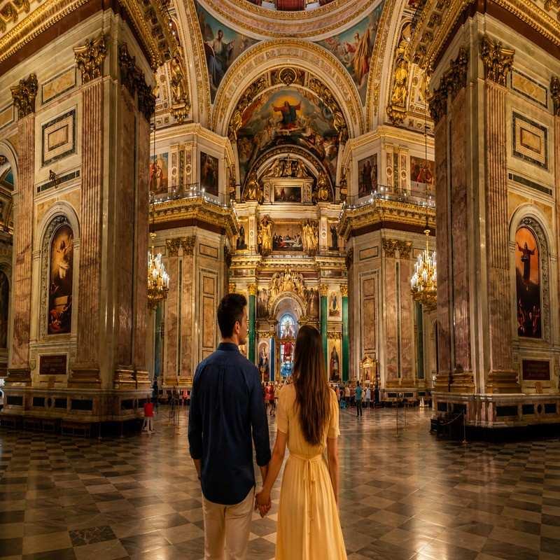 st isaacs cathedral russia honeymoon