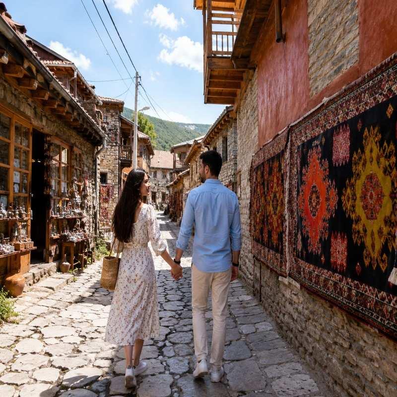 lahij craft village azerbaijan honeymoo
