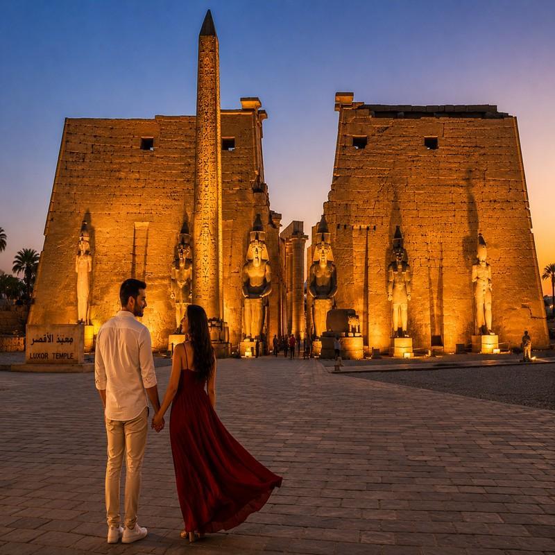 temple of luxor luxor egypt honeymoo