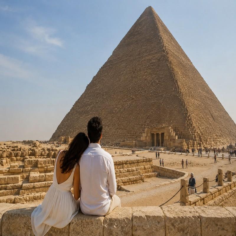 great pyramid giza egypt honeymoo