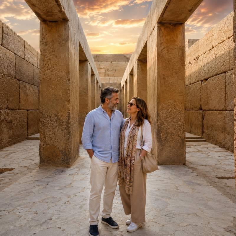 valley temple egypt coupl