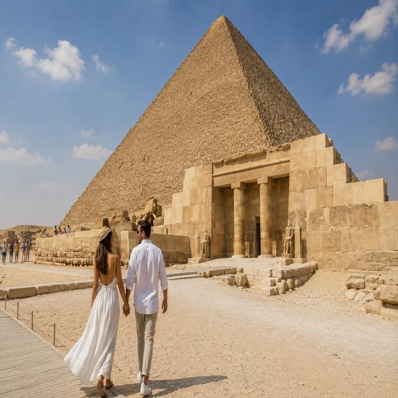 valley temple giza egypt honeymoo