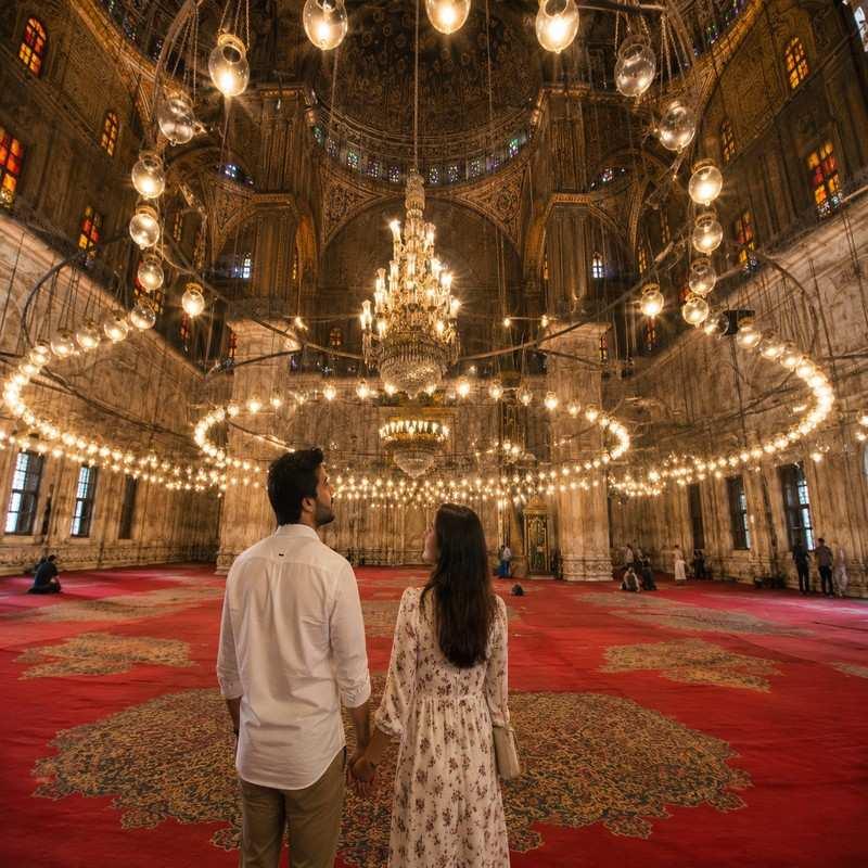 alabaster mosque of mohammed ali cairo egypt honeymoo