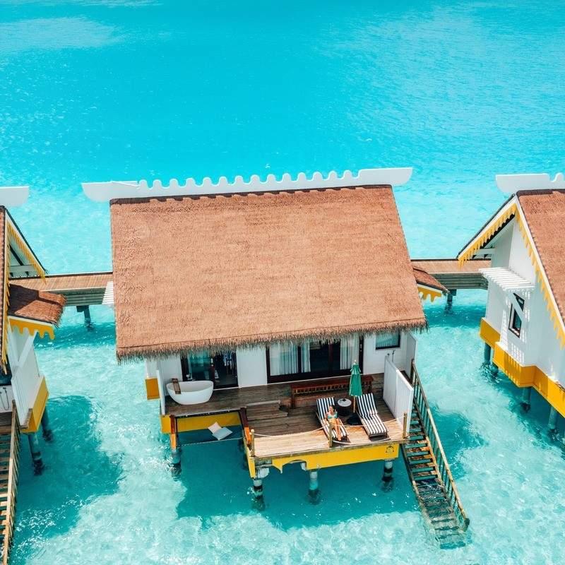 overwater villa infinity lagoon