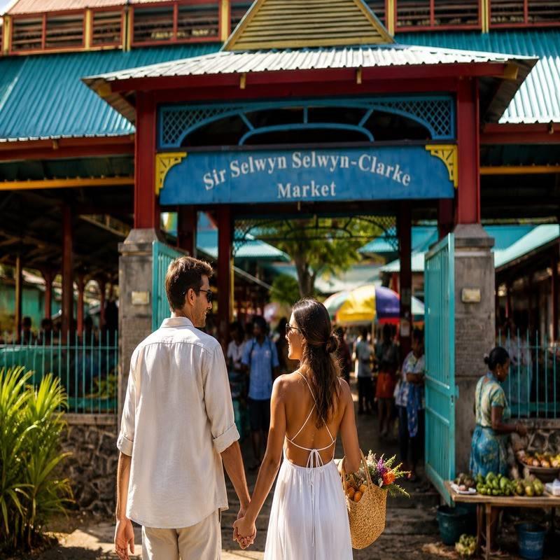sir selwyn clarke market seychelles honeymoon