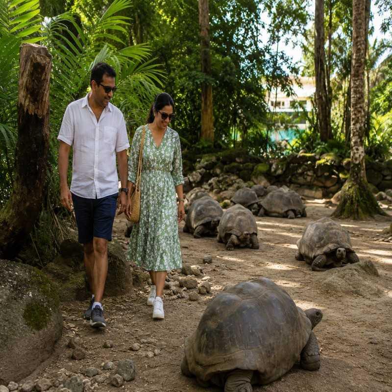 seychelles national botanical gardens seychelles couple