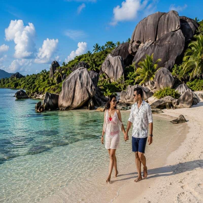 moyenne island seychelles couple