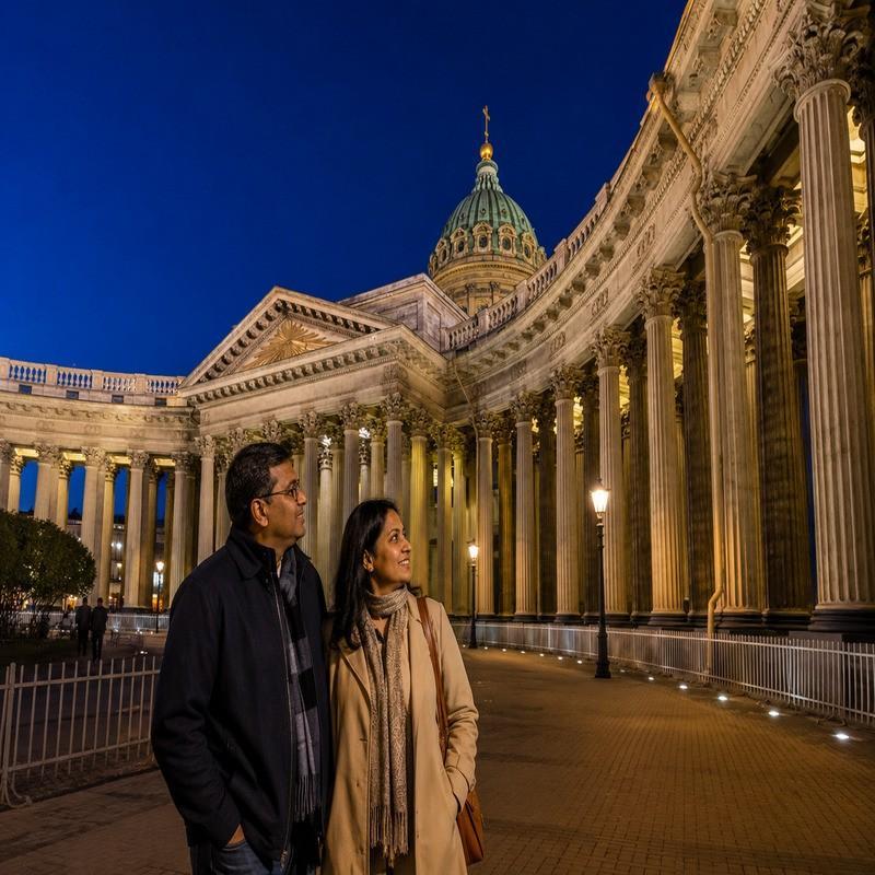 kazan cathedral russia couple