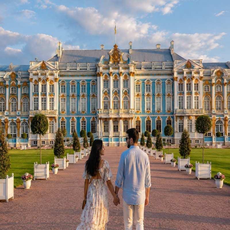 catherine palace russia honeymoon