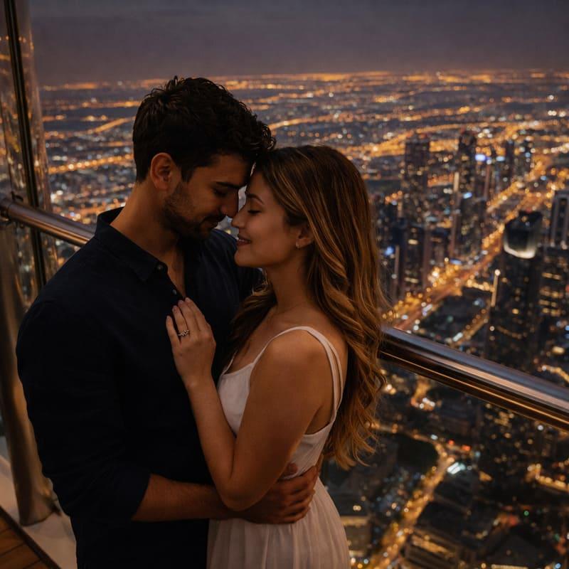 burj khalifa observation deck dubai honeymoon