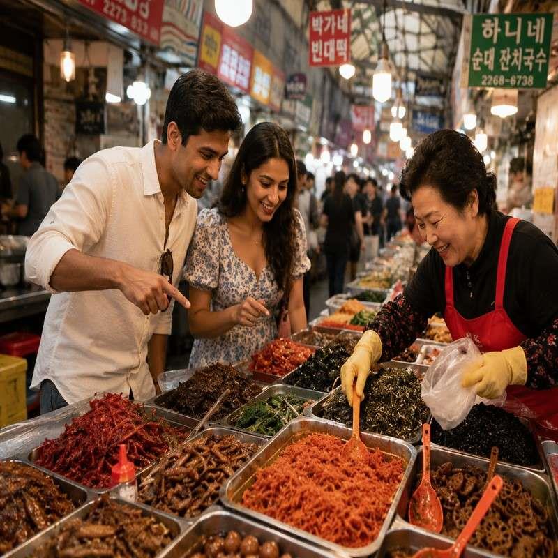 gwangjang market seoul honeymoo
