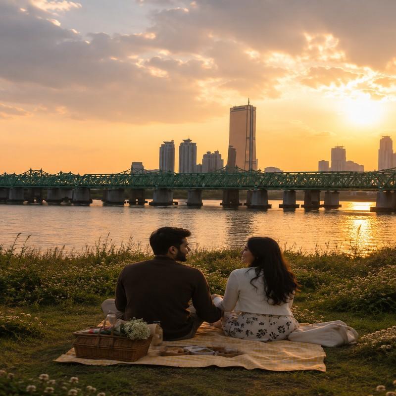 han river seoul honeymoo